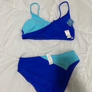 Cupshe Vibrant Blue and Aqua Bikini Set